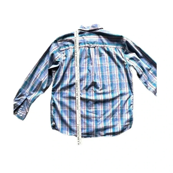 Saddlebred Wrinkle Free Stretch Plaid Button Up Long Sleeve Men’s Shirt Large - Picture 9 of 9